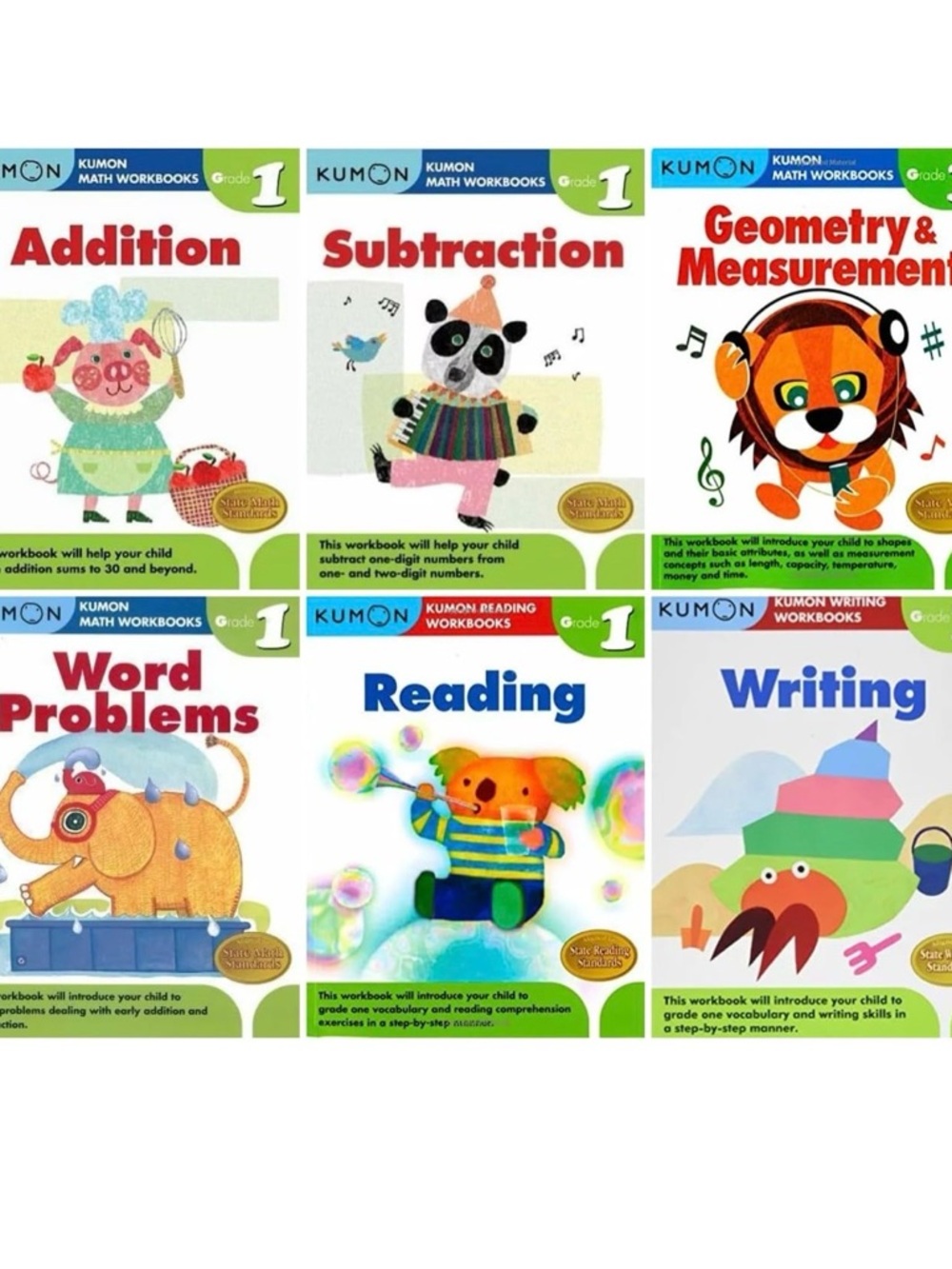 Kumon Grade 1 Workbooks